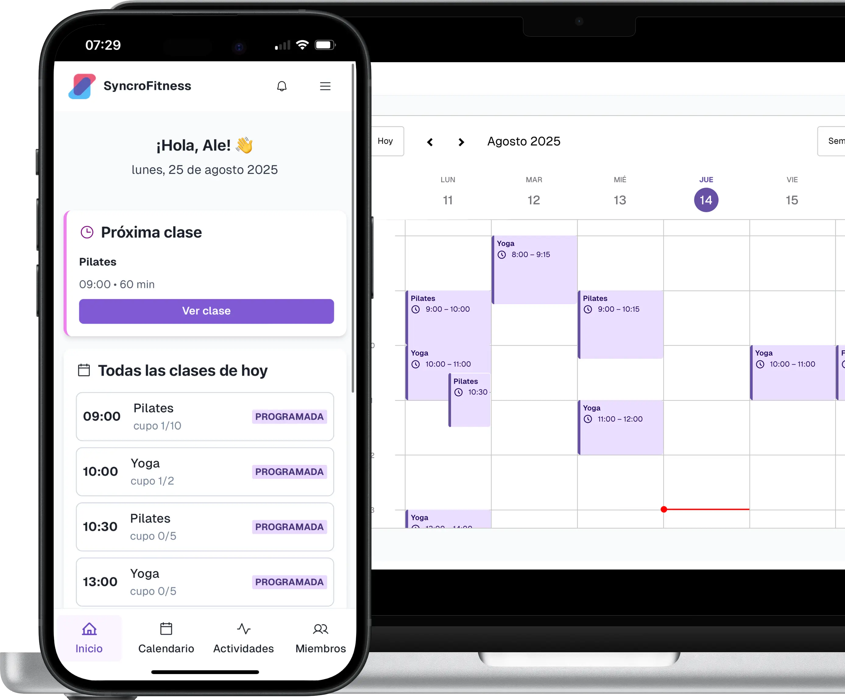 App de gestión de Yoga