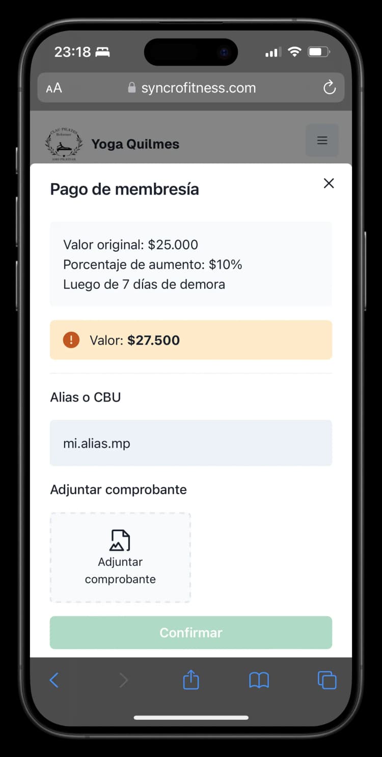 Gestión de cobros y membresías automáticas